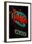 USA, Texas, Austin. Neon sign for Freddie's place.-Randa Bishop-Framed Photographic Print