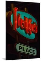 USA, Texas, Austin. Neon sign for Freddie's place.-Randa Bishop-Mounted Photographic Print