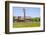 USA, Texas, Austin. Pioneer Farms, Scarborough Barn and windmill-Randa Bishop-Framed Photographic Print