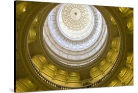 USA, Texas, Austin. The Capitol Building with the Goddess of Liberty.-Randa Bishop-Stretched Canvas