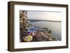 USA, Texas, Austin. The Oasis restaurant and waterfront.-Randa Bishop-Framed Photographic Print