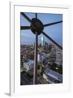 USA, Texas, Dallas. Overview of downtown Dallas from Reunion Tower at night.-Brent Bergherm-Framed Photographic Print