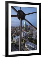 USA, Texas, Dallas. Overview of downtown Dallas from Reunion Tower at night.-Brent Bergherm-Framed Photographic Print