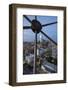 USA, Texas, Dallas. Overview of downtown Dallas from Reunion Tower at night.-Brent Bergherm-Framed Photographic Print