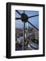 USA, Texas, Dallas. Overview of downtown Dallas from Reunion Tower at night.-Brent Bergherm-Framed Photographic Print