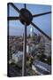 USA, Texas, Dallas. Overview of downtown Dallas from Reunion Tower at night.-Brent Bergherm-Stretched Canvas