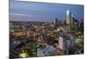 USA, Texas, Dallas. Overview of downtown Dallas from Reunion Tower at night.-Brent Bergherm-Mounted Photographic Print