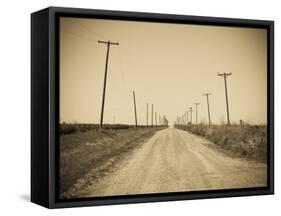 USA, Texas, Route 66, Abandoned Town of Jericho-Alan Copson-Framed Stretched Canvas