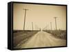USA, Texas, Route 66, Abandoned Town of Jericho-Alan Copson-Framed Stretched Canvas