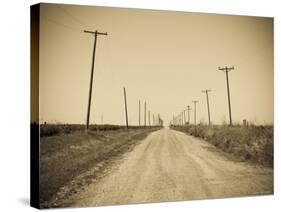 USA, Texas, Route 66, Abandoned Town of Jericho-Alan Copson-Stretched Canvas