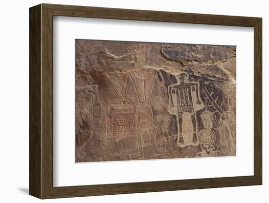 Usa Three Kings Petroglyph, Dinosaur National Monument-Judith Zimmerman-Framed Photographic Print