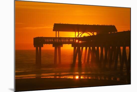 USA, Tybee Island, Tybee Pier in the Morning Light-Joanne Wells-Mounted Photographic Print