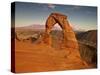 USA, Utah, Arches. Delicate Arch During Sunset-Petr Bednarik-Stretched Canvas
