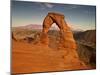USA, Utah, Arches. Delicate Arch During Sunset-Petr Bednarik-Mounted Premium Photographic Print