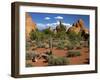 USA, Utah, Arches Devil's Garden with Sand Towers and Dead Trees-Petr Bednarik-Framed Premium Photographic Print