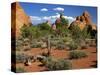 USA, Utah, Arches Devil's Garden with Sand Towers and Dead Trees-Petr Bednarik-Stretched Canvas