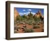 USA, Utah, Arches Devil's Garden with Sand Towers and Dead Trees-Petr Bednarik-Framed Photographic Print
