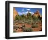 USA, Utah, Arches Devil's Garden with Sand Towers and Dead Trees-Petr Bednarik-Framed Photographic Print