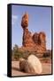 USA, Utah, Arches National Park, Balanced Rock-Catharina Lux-Framed Stretched Canvas