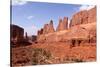 USA, Utah, Arches National Park, Courthouse Towers-Catharina Lux-Stretched Canvas