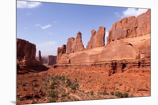 USA, Utah, Arches National Park, Courthouse Towers-Catharina Lux-Mounted Premium Photographic Print