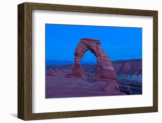 USA, Utah, Arches National Park, Delicate Arch, Dusk-Catharina Lux-Framed Photographic Print