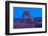 USA, Utah, Arches National Park, Delicate Arch, Dusk-Catharina Lux-Framed Photographic Print