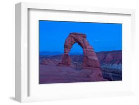 USA, Utah, Arches National Park, Delicate Arch, Dusk-Catharina Lux-Framed Photographic Print