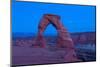 USA, Utah, Arches National Park, Delicate Arch, Dusk-Catharina Lux-Mounted Photographic Print