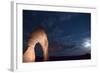 USA, Utah, Arches National Park, Delicate Arch, Night Photography, Moonlight-Catharina Lux-Framed Photographic Print