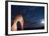 USA, Utah, Arches National Park, Delicate Arch, Night Photography, Moonlight-Catharina Lux-Framed Photographic Print