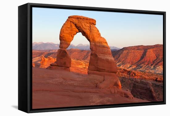 USA, Utah, Arches National Park, Delicate Arch-Catharina Lux-Framed Stretched Canvas