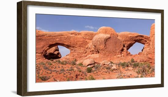 USA, Utah, Arches National Park, North and South Window-Catharina Lux-Framed Photographic Print