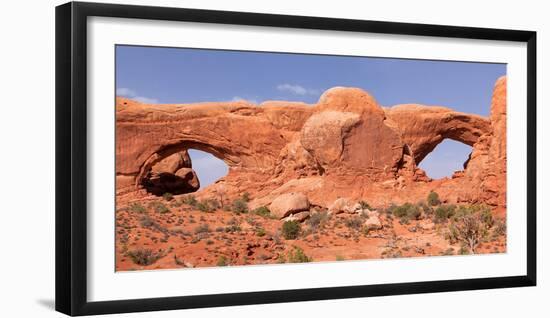 USA, Utah, Arches National Park, North and South Window-Catharina Lux-Framed Photographic Print