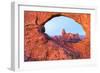 USA,Utah,Arches National Park, North window and Turrent arch-Christian Heeb-Framed Photographic Print