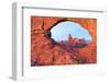 USA,Utah,Arches National Park, North window and Turrent arch-Christian Heeb-Framed Photographic Print