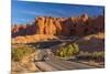 Usa, Utah, Arches National Park, the Windows Road-Alan Copson-Mounted Photographic Print