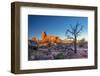 Usa, Utah, Arches National Park, the Windows, Turret Arch-Alan Copson-Framed Photographic Print