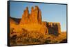USA, Utah, Arches NP. the Three Gossips Formation at Sunrise-Cathy & Gordon Illg-Framed Stretched Canvas