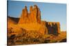 USA, Utah, Arches NP. the Three Gossips Formation at Sunrise-Cathy & Gordon Illg-Stretched Canvas