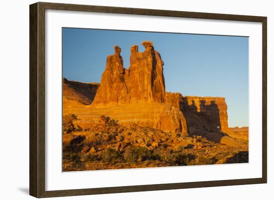 USA, Utah, Arches NP. the Three Gossips Formation at Sunrise-Cathy & Gordon Illg-Framed Photographic Print