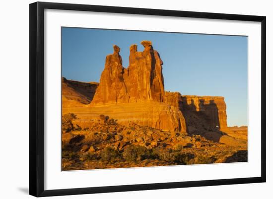 USA, Utah, Arches NP. the Three Gossips Formation at Sunrise-Cathy & Gordon Illg-Framed Photographic Print