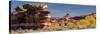 USA, Utah. Autumn panoramic, Needles District of Canyonlands National Park.-Judith Zimmerman-Stretched Canvas