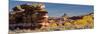 USA, Utah. Autumn panoramic, Needles District of Canyonlands National Park.-Judith Zimmerman-Mounted Photographic Print