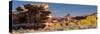 USA, Utah. Autumn panoramic, Needles District of Canyonlands National Park.-Judith Zimmerman-Stretched Canvas