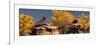 USA, Utah. Autumn panoramic, Needles District of Canyonlands National Park.-Judith Zimmerman-Framed Photographic Print