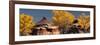 USA, Utah. Autumn panoramic, Needles District of Canyonlands National Park.-Judith Zimmerman-Framed Photographic Print