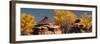 USA, Utah. Autumn panoramic, Needles District of Canyonlands National Park.-Judith Zimmerman-Framed Photographic Print