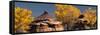 USA, Utah. Autumn panoramic, Needles District of Canyonlands National Park.-Judith Zimmerman-Framed Stretched Canvas