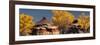 USA, Utah. Autumn panoramic, Needles District of Canyonlands National Park.-Judith Zimmerman-Framed Photographic Print